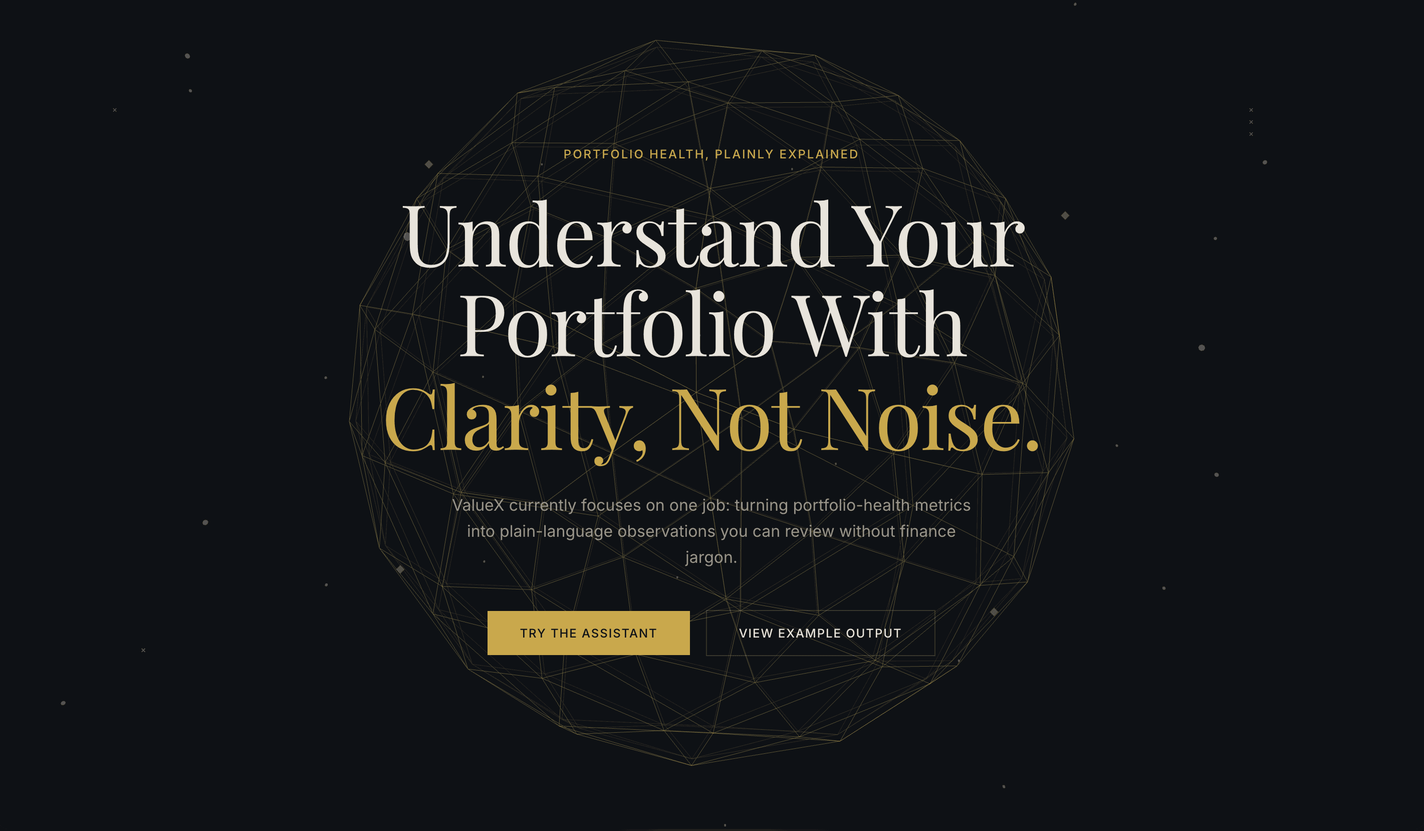 ValueX screenshot